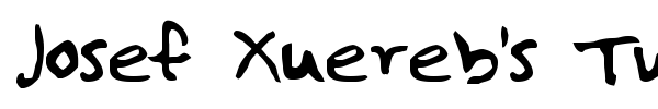 Josef Xuereb's Two and a Half Men font preview